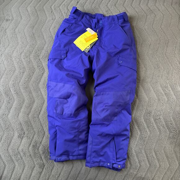 All in Motion Girls Snow Pants Blue Purple Waterproof NEW L 10/12 - Picture 1 of 5